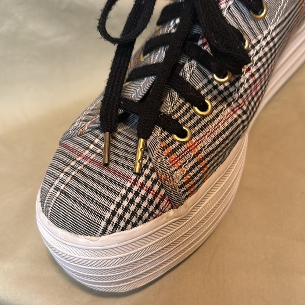 KEDS Triple Up plaid sneakers excellent condition super cute! Size 8.5 - Picture 4 of 15